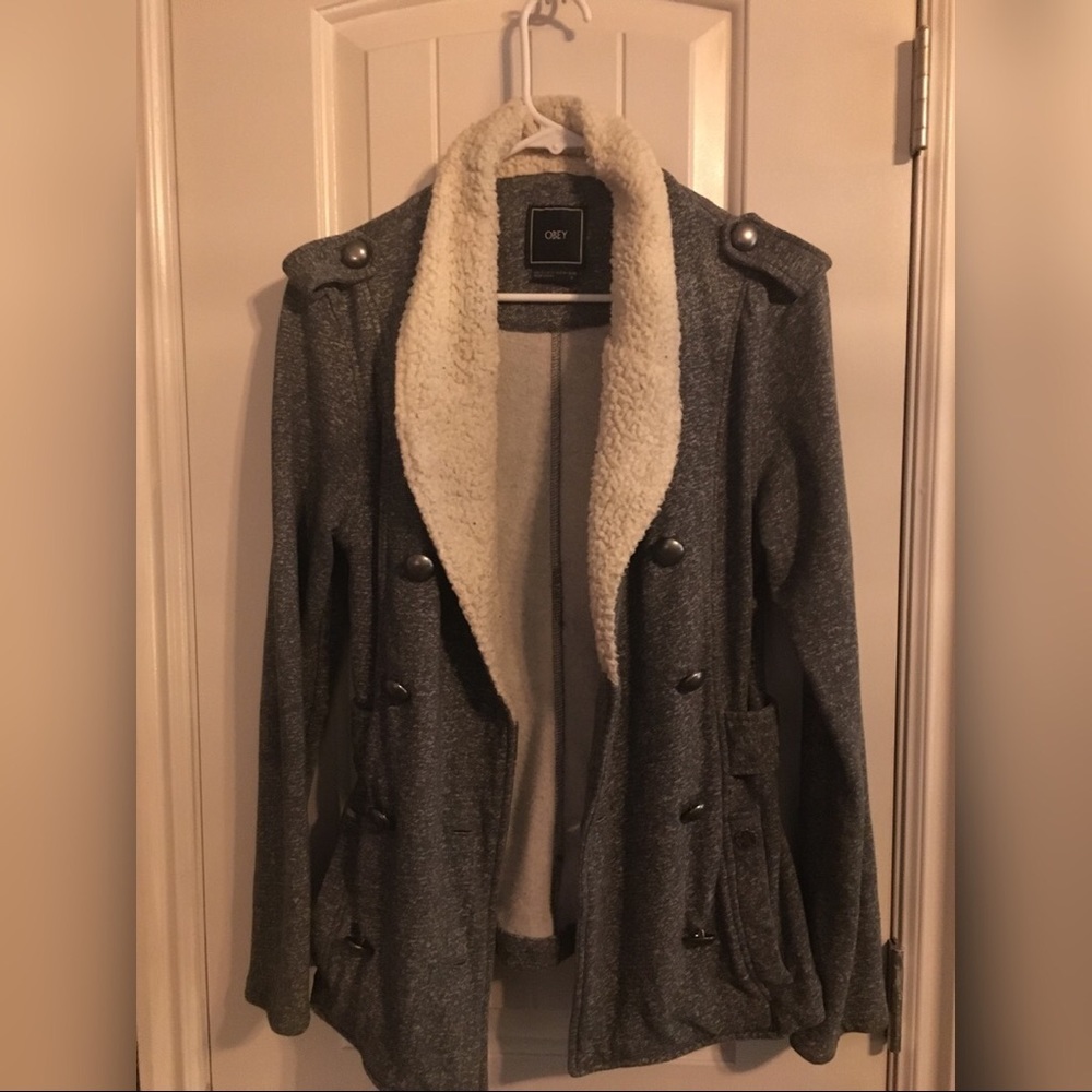 Obey Jacket. Only worn a few times. Soft & comfy!
